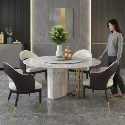 Round luxury table design tables round stone furniture dining room dining tables modern new