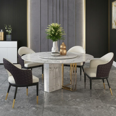 Round luxury table design tables round stone furniture dining room dining tables modern new