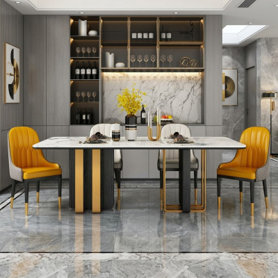 Dining tables marble dining table modern furniture tables design table dining room metal new