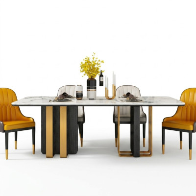 Dining tables marble dining table modern furniture tables design table dining room metal new