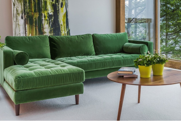 Corner sofa L-shape living landscape corner upholstered sofa seating design couch sofas fabric new