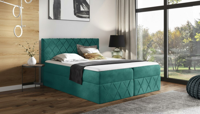 Luxury Designer Upholstered Bed New Beds Designer Bed NEW 160x200cm Boxspring new