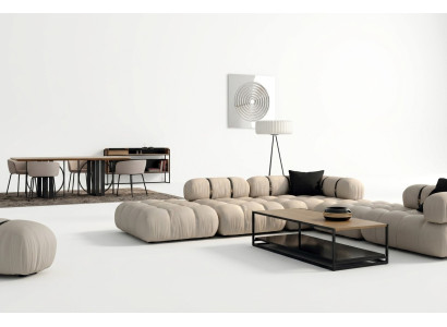 Corner sofa L-shaped Sofa White Sofas Modern Living Room Textile Upholstery Design Corner New