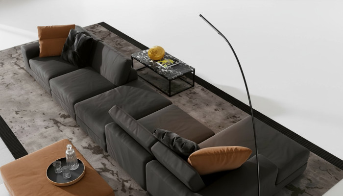 Luxury corner sofa L-shape sofa sofas modern living room fabric upholstery design corner new