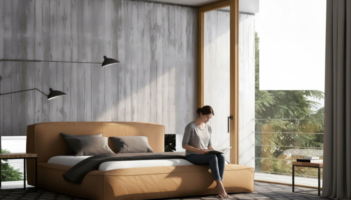 Modern double bed design hotel textile luxury bedroom bed frames