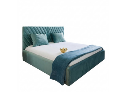 Double design bed modern hotel textile luxury sleeping room beds bed frame