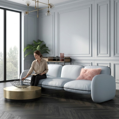 Sofa 3-seater seat sofas fabric living room design couches upholstery modern furniture