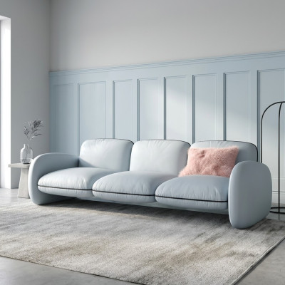 Sofa 3-seater seat sofas fabric living room design couches upholstery modern furniture