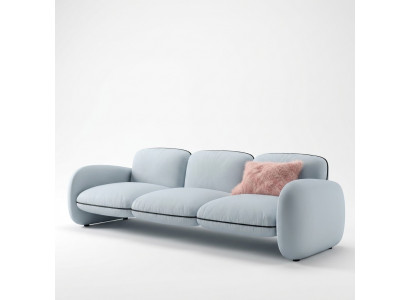 Sofa 3-seater seat sofas fabric living room design couches upholstery modern furniture