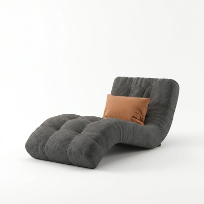 Chaiselounge Chesterfield Liege design Club Chaise Upholstery Fabric Couch Sofa new