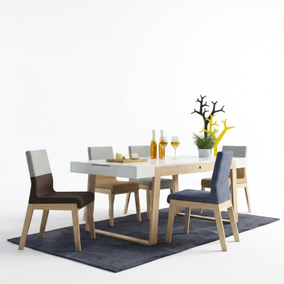 Set of 4 chairs armchairs dining room chair dining room chair fabric chair wood luxury seat