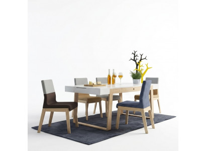 Set of 4 chairs armchairs dining room chair dining room chair fabric chair wood luxury seat