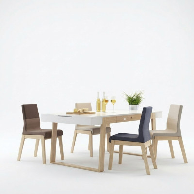 Chair, Armchair, Dining Chair, Dining Room Chair, Fabric Chair, Wood, Luxury, 1 Seat, New