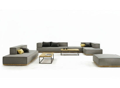 Corner sofa L-shape luxury suite sofa fabric sofas upholstery seating corner modern gray