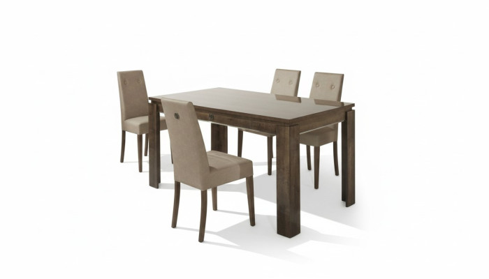 Chair Wood Upholstery Suite Living Room Dining Room Dining Group Group Set 4-piece. New