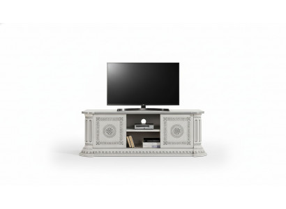 Designer RTV TV stand, luxury cabinet made of white wood, new