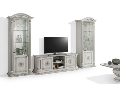 Mobile TV cabinet for the living room, 3-piece set in new wood