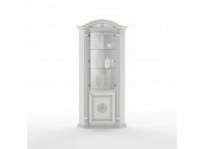 Corner display cabinet of luxury glass