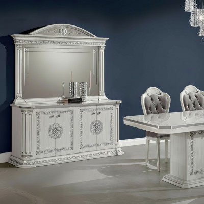 Luxury mobile sideboard with classic wooden design