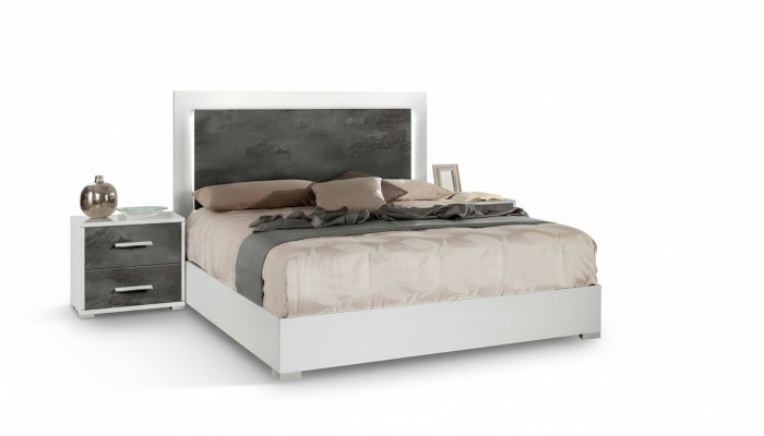 Luxury hotel bed with nightstands 3 pieces