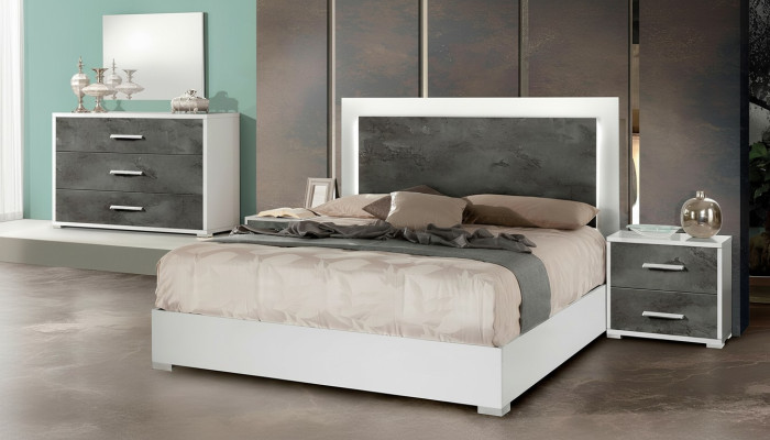 Luxury Doppio hotel bed construction modern gloss 160x200cm new hotel