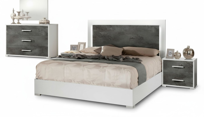 Luxury Doppio hotel bed construction modern gloss 160x200cm new hotel