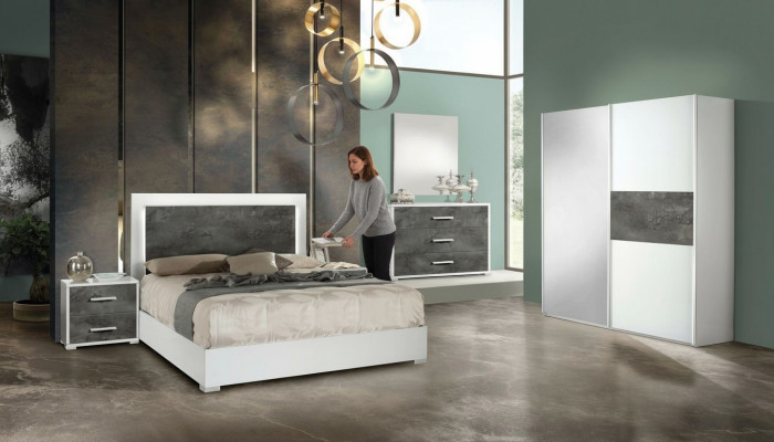 6-piece bedroom set, nightstand, wardrobe, chest of drawers, mirror, wedding, new