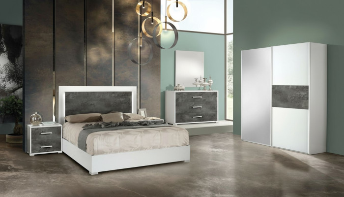 6-piece bedroom set, nightstand, wardrobe, chest of drawers, mirror, wedding, new