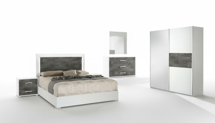 6-piece bedroom set, nightstand, wardrobe, chest of drawers, mirror, wedding, new