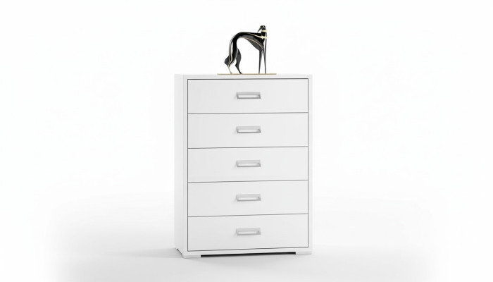 Modern luxury white wooden chest of drawers