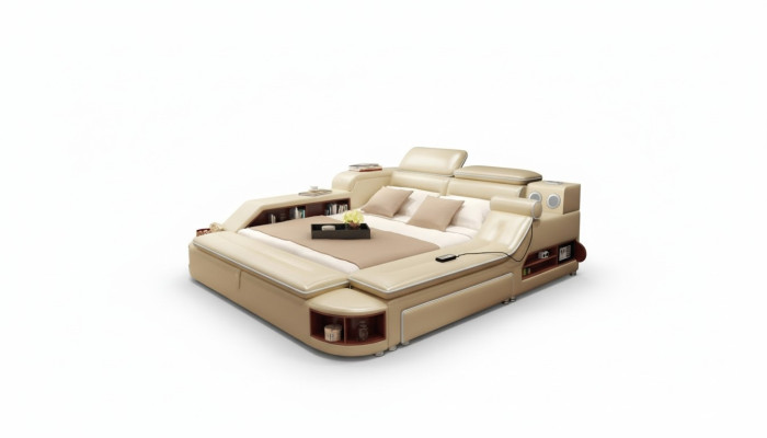 Bed Multifunction Safe Heat Lounger USB Sound Double Beds Feature New