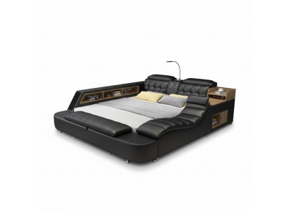 Double bed bedroom upholstered bed 180x200cm multifunction bed beds