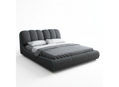 Design wood modern bed 180x200 bedroom couple luxury hotel beds