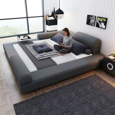 Bedroom luxury bed wood 180x200cm luxury bed new double beds