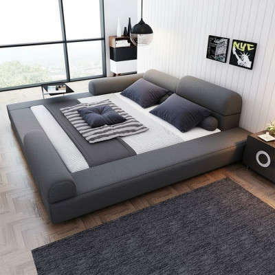 Bedroom luxury bed wood 180x200cm luxury bed new double beds