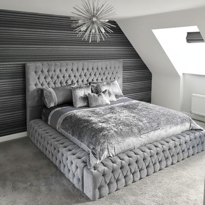 Double beds, matrimonial bedroom, leather, hotel, new bed, upholstery design, luxury, metal