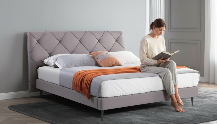 Bed 180x200cm Beds Leather Modern Bedroom Furniture Upholstery Design