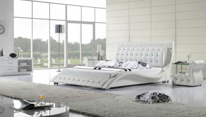 Beds Double Modern Double 180x200 Modern New Design Leather Bed