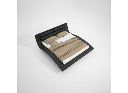 Design Upholstered Hotel Bed 180x200cm Wedding Wood Bedroom Furniture