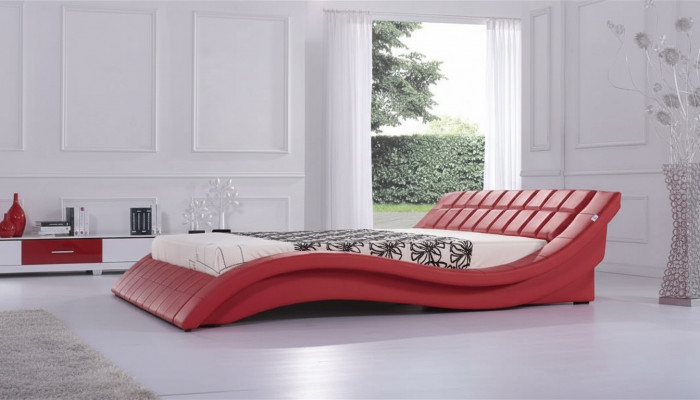 Double marriage bed beds XXL leather frame new double bed designer upholstery