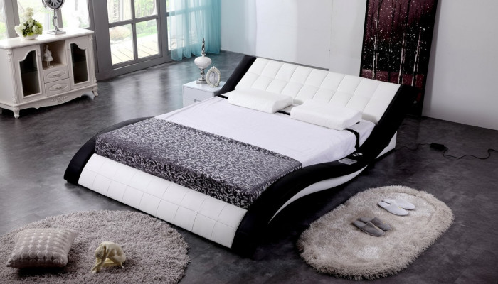 Bed Design, Beds, Digital USB, Luxury Bedroom Furniture, Leather Double