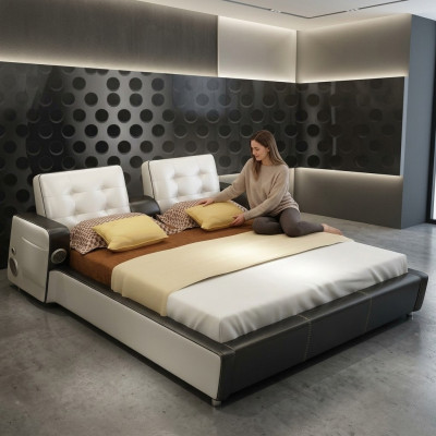 Bed Music System USB Beds Multifunction Luxury Furniture Bedroom