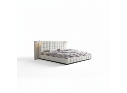 Modern frame luxury bedroom beds hotel design leather bed