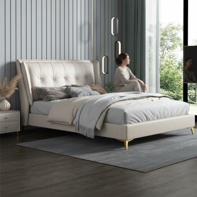 Beds Leather Hotel Luxury Upholstery Italian Furniture Designer Bed Bedroom