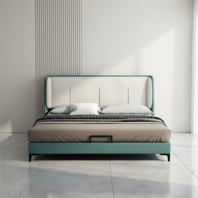 Beds Textile Hotel Luxury Upholstery Fabric Seat Italian Designer Bed Bedroom