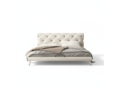 Beds 180x200cm Bedroom Textile Fabric Bed Chesterfield Design Luxury