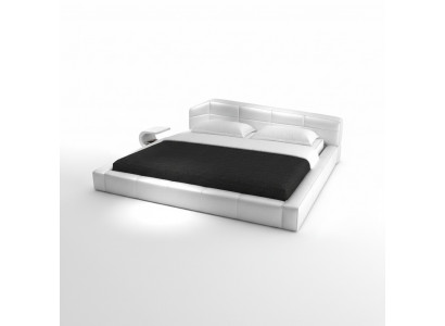 Modern hotel frame sleeping room luxury leather design bed double