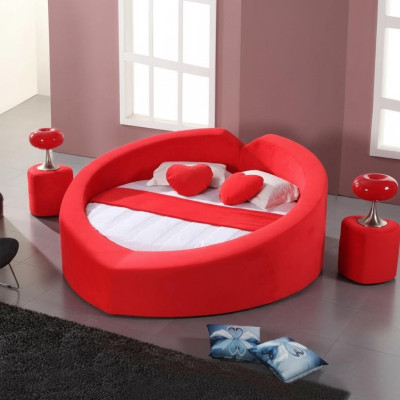 Designer heart-shaped bed honeymoon bed luxury bed frame bed brothel