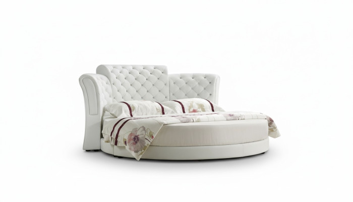 Chesterfield round bed furniture upholstered beds bedroom furniture leather bed hotel