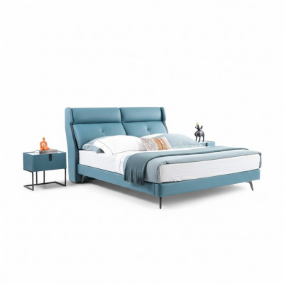 Beds Double Hotel Sleep Room Wood New 180x200cm Bed Upholstery Design